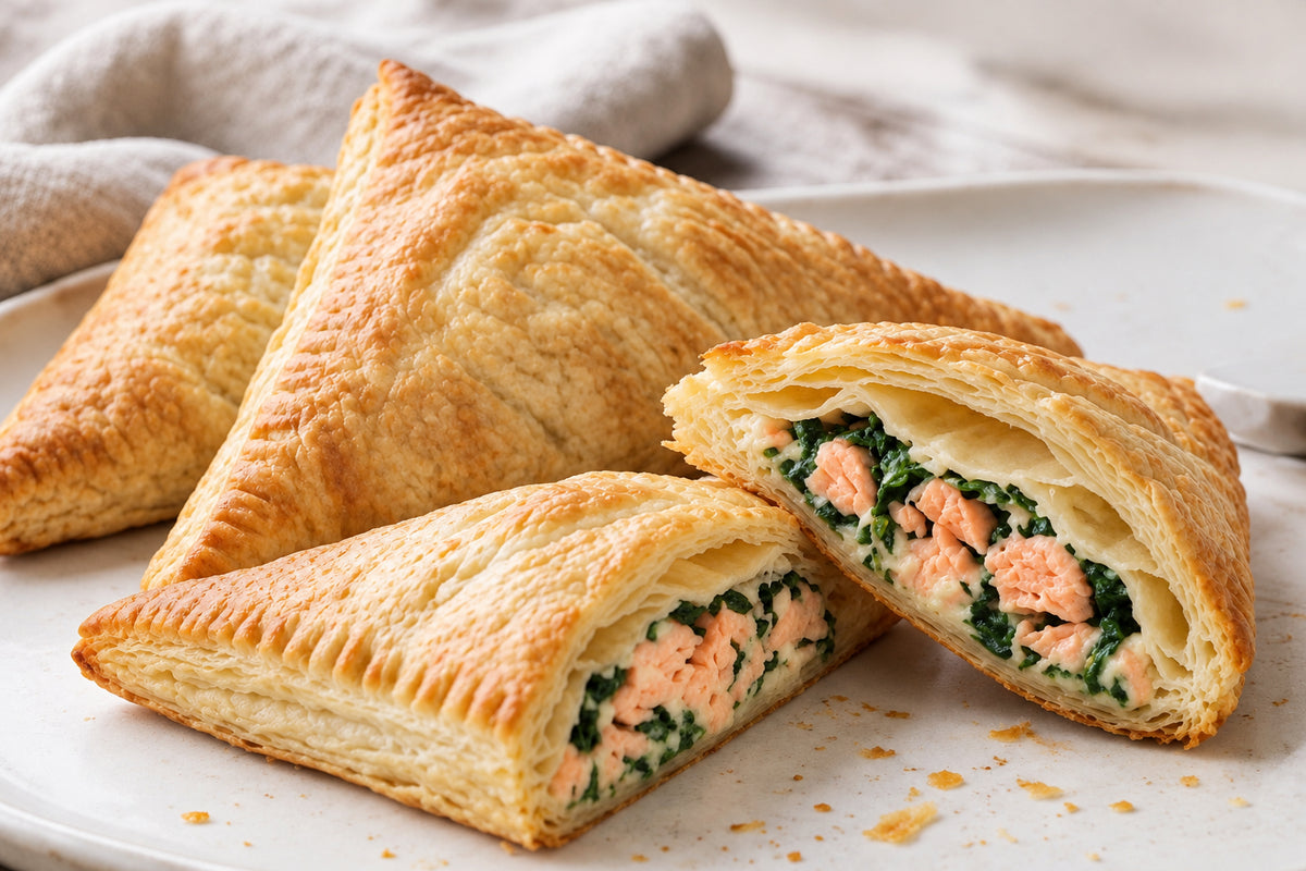 Salmon & Spinach Pastry